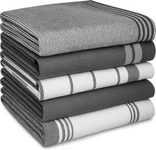 Premium Kitchen Tea Towels Set of 5 – Eco-Friendly 100% Cotton Hotel Quality Kit