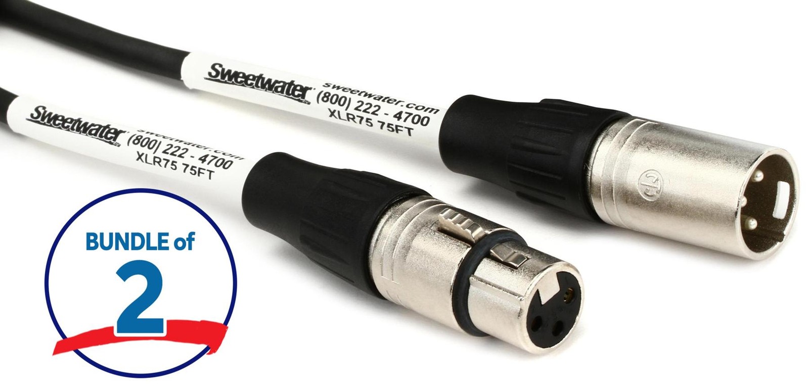 Микрофонный кабель Pro Co Excellines длиной 75 футов 2 штуки 16490₽