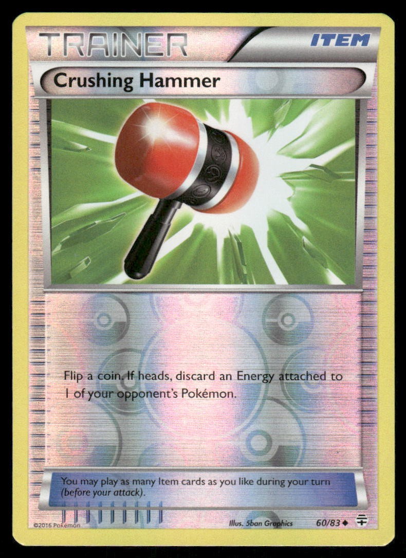 2016 Pokemon Crushing Hammer Uncommon Generations 60/83 Reverse Holo HP