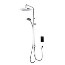 Triton Envi Thermostatic Dual Outlet Electric Shower Kit, Chrome, 10.5kw NEW