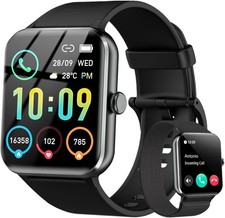 IOWODO Smart Watch Men Make Calls Bluetooth Phone Call Watch For IPhone Samsung