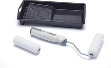 Harris Seriously Good 4 inch Wood Mini Roller Set Tray Frame and 2 Sleeves Gloss