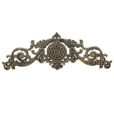 Sungmor Antique Cast Iron Wall Plaque Ornate Scroll and Floral Design Home Decor