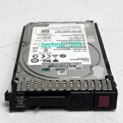 HPE 832984-001 1TB 832514-B21 7.2K 2.5" SAS 12Gbps SFF SC G9 G8 Server HDD - Image 2 of 3