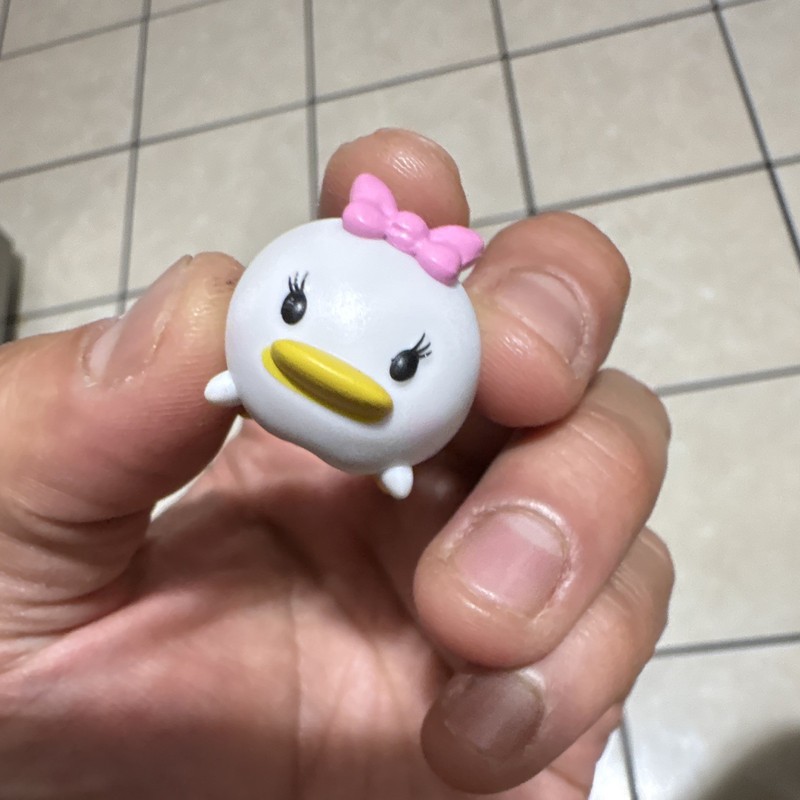 Disney Daisy Duck Mini Figurine Toy w/ Pink Bow 1" Height Disney Franchise