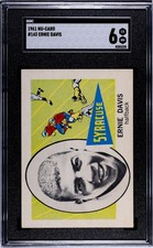 1961 Nu-Card Football #143 Ernie Davis SGC6