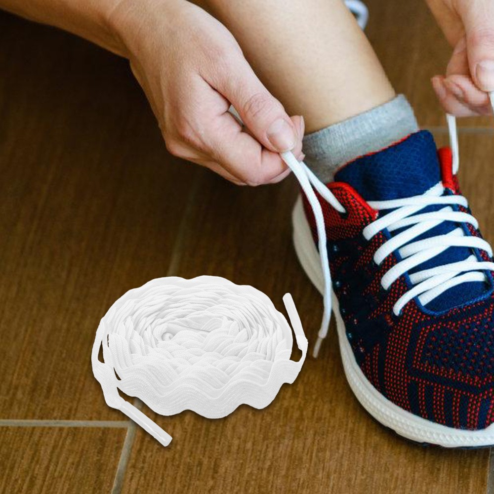 APL Lacci per scarpe ricci bambino decorazione pizzo per adulti cotone lacci sneakers