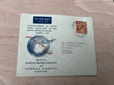 1938 IMPERIAL AIRWAYS FIRST FLIGHT THRICE WEEKLY SERVICE
