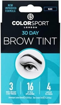 Colorsport Brauen Tönung 30 Tage schwarz sichtbare Ergebnisse in 3 Minuten mit Applikator