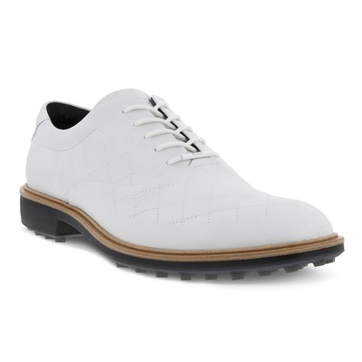 Ecco Herren M Classic Hybrid Leder Golfschuhe - Weiß - UK 10,5-11