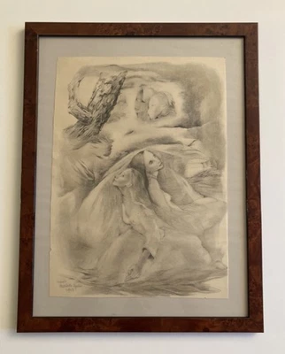 Lithographie Titrée Datée Et Signée LYDIS MARIETTE - Légato 1943 - Photo 1/4