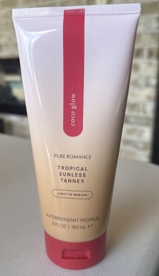 Pure Romance  COCO GLOW Sunless Tanner LIGHT TO MEDIUM New Sealed