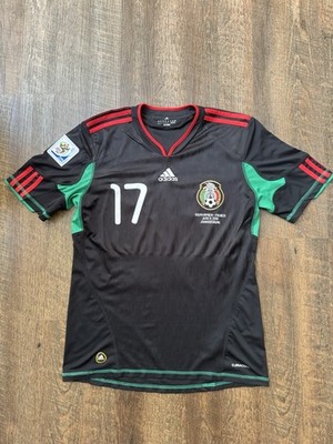Giovani dos Santos Mexico 2010 Away Jersey M | Adidas World Cup South Africa Vtg