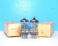 6AK5 NOS Sylvania radio 1964 amplifier audio vacuum tubes 2 valves tested 5654