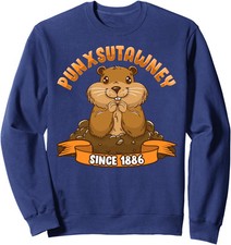 Groundhog Day Phil Cute Ground Hog Punxsutawney Unisex Crewneck Sweatshirt