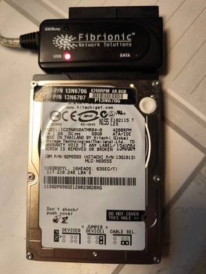 Hitachi Travelstar 60 GB IDE/PATA 2,5-Zoll-Festplatte