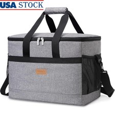Large Portable Cooler Bag Picnic Camping Hiking W/ Side Pockets & Strap New