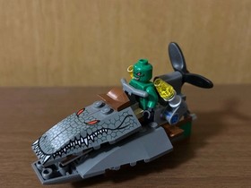 LEGO Batman The Batboat: Hunt for Killer Croc 7780 In 2006 Used Comp W/Manual