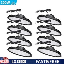 8 Pack 300W UFO Led High Bay Light Industrial Commercial Factory Warehouse Light