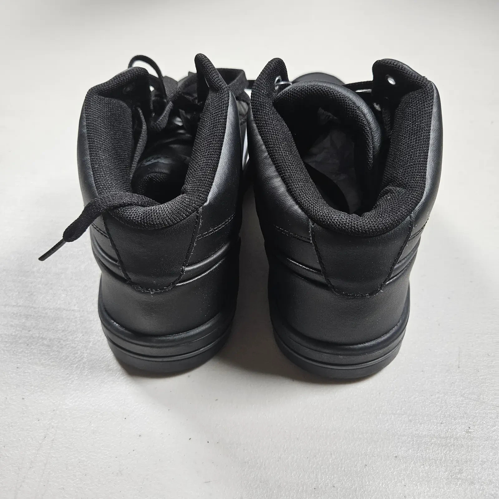 Lonsdale Canons Junior Hi Top Trainers UK 6.5 EU 40 Black Leather Shoes image 5