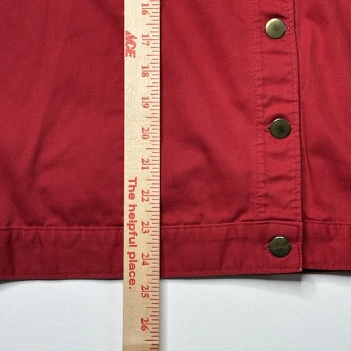 Vintage Norm Thompson Red Canvas Hunting Vest XL image 7
