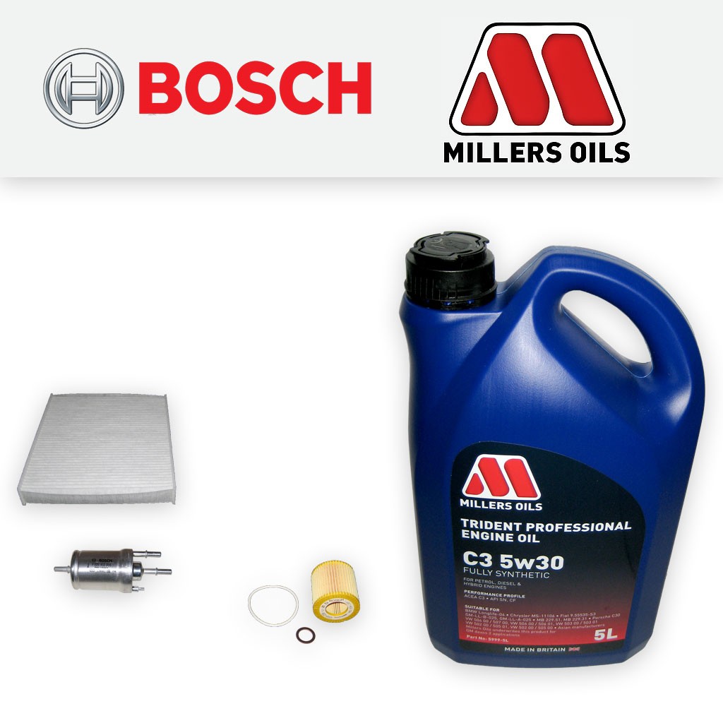 SERVICE KIT for SKODA FABIA (5J) 1.2 OIL FUEL CABIN FILTERS +LL OIL (2010-2014)