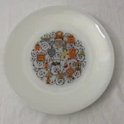 4 Vintage Anchor Hocking Fire King Homestead 10" Plates "Home Sweet Home"
