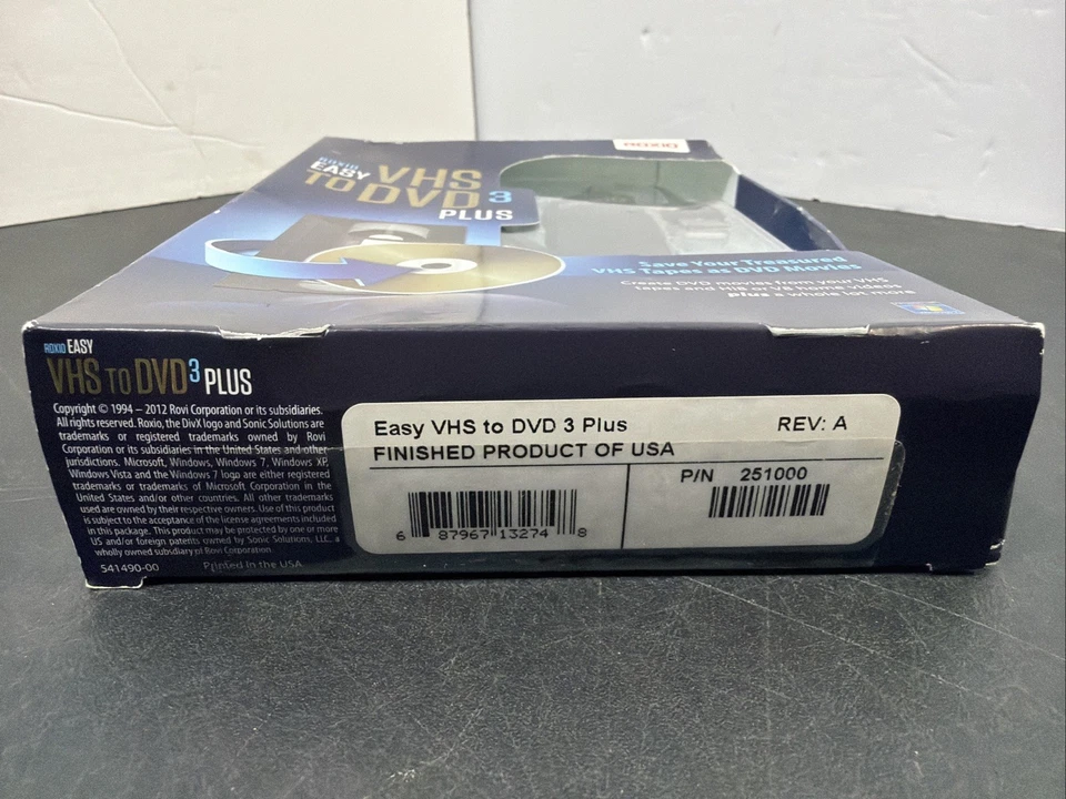 NEW Sealed Roxio Easy VHS to DVD 3 Plus Converter Transfer VHS Hi8 Video8 to DVD - Image 3 of 4