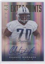 2013 Prestige Rookie Extra Points Gold Signatures 10/50 Chance Warmack Auto h3a