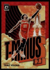 2021-22 Donruss Optic #13 Trae Young T-Minus 3...2...1 Red Wave