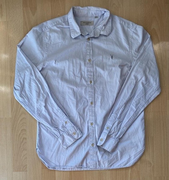 Men AllSaints Shirt Navy 38 / M / 46 #4VKV