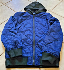 UNI-VIBE - Boys Hooded Blue Puffer Jacket - Size L - NEW