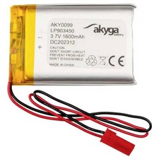 Akyga AKY0099 Battery Pack x Special Rechargeable Battery LP903450 LiPo 3.