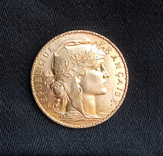 20 Francs or coq 1914 « République Française » Marianne & Coq