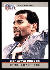Richard Dent 1990 Pro Set #20 Chicago Bears NFL READ FREE SHIPPING AutographDen