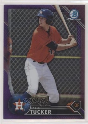 2016 Bowman Chrome Prospects Purple Refractor 110/250 Kyle Tucker #BCP60 3g7