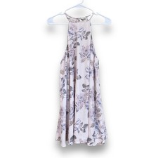 SHOW ME YOUR MUMU Gomez Mini Dress Size Small Floral Rose Sleeveless Greige