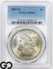1885-O Morgan Silver Dollar Coin PCGS MS 64 ** Lustrous!