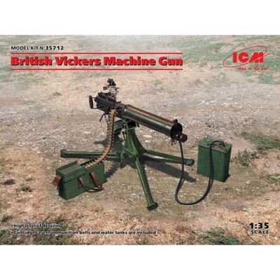 ICM 35712 MAQUETTE CANON BRITISH VICKERS MACHINE GUN 1/35