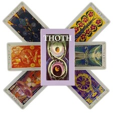 Aleister Crowley Thoth Tarot Cards ~ 78 Card Deck + Instructions AUTHENTIC DECK
