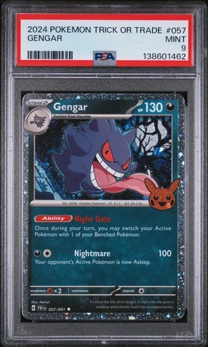 2024 POKEMON TRICK OR TRADE #057 GENGAR PSA 9