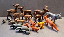 Playmobil Zubehör Tiere 20 Waldbewohner Waldtiere Reh Fuchs Wolf Dachs Waschbär 