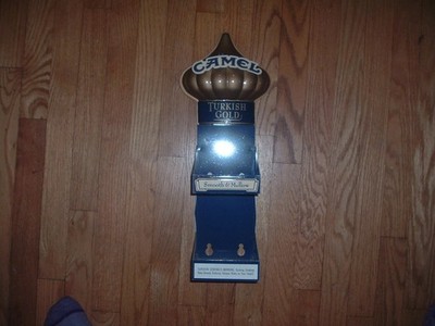 Camel Cigarettes Turkish Gold Kings 100's Display Rack Wall Counter Metal NOS