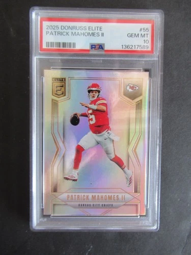 2025 DONRUSS ELITE #55 PATRICK MAHOMES II PSA 10 GRADED CARD