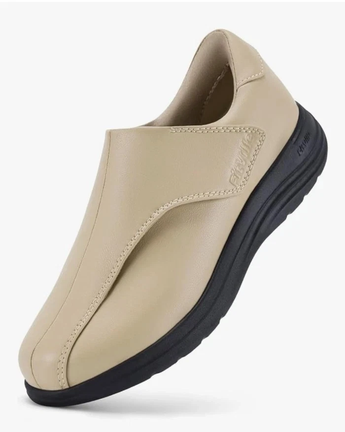 New Women Sz 8.5W FitVille Slip On Diabetic Shoes Classic Oxford Strap Shoes