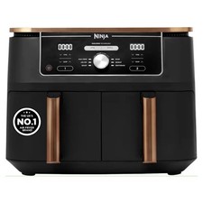 Ninja Foodi MAX Dual Zone Air Fryer 9.5L, 6-in-1 Copper/Black AF400UKCP