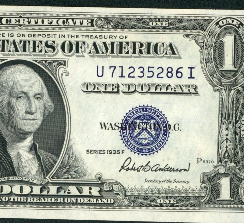 $1 1935 ((AU)) Silver Certificate Note ** PAPER CURRENCY AUCTIONS