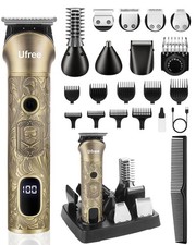 Beard Trimmer & Shaver Kit, Cordless 7-in-1 Grooming Set, Gift for Men