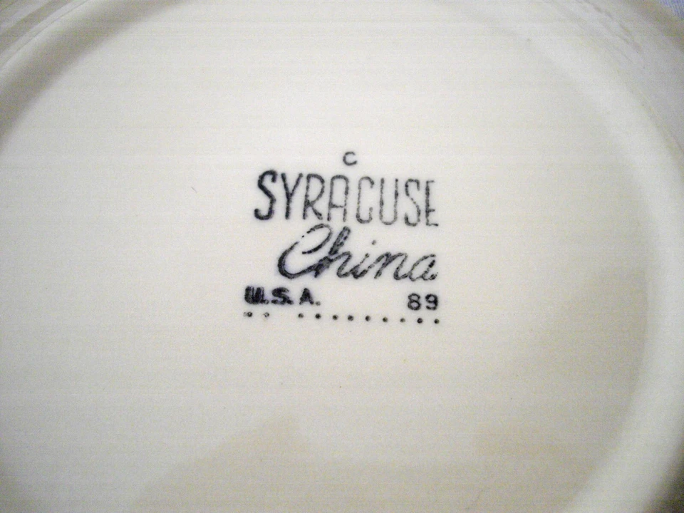 Vintage Syracuse China RESTAURANT Tan 6 1/2" Plates ~ Set of 2 - Image 3 of 4
