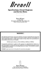 Brenell tape-recorder specifications / circuit diagrams